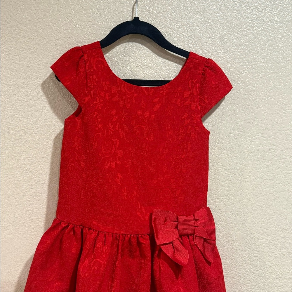 Semi-use girl Janie and Jack Red Floral Dress